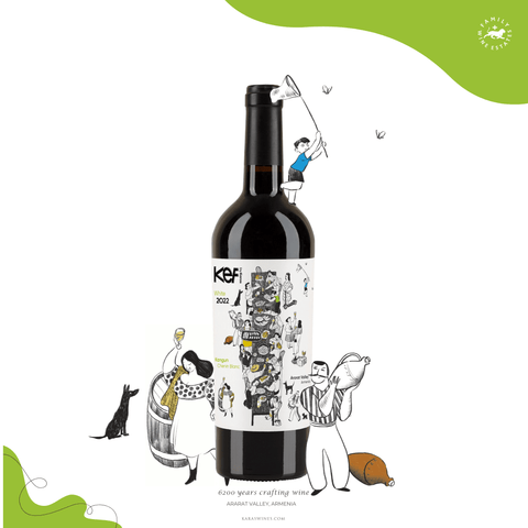 Wino Białe Kef by Karas – Kangun & Chenin Blanc (Wytrawne) Ararateu.com Sklep Ormiański