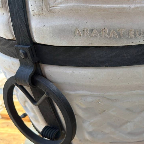 Tundir Ormiański na Drewno "Ararat" – Ceramiczny Tandyr z Pokrywą na Zawiasach Ararateu.com Sklep Ormiański