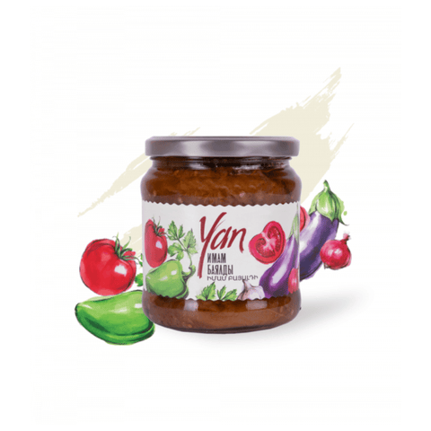 Imam Bayaldi YAN – Pieczony Bakłażan w Sosie Pomidorowym Ararateu.com Sklep Ormiański