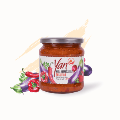 Kawior z Bakłażana YAN – Pikantna Pasta Warzywna (Ikra) Ararateu.com Sklep Ormiański