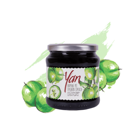 Konfitura z Młodych Zielonych Orzechów Włoskich YAN – Tradycyjny Specjał Ararateu.com Sklep Ormiański