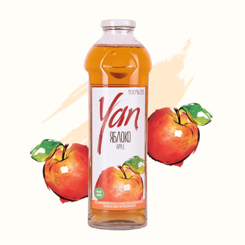 Sok Jabłkowy Tłoczony YAN – 100% Natury (930ml) Ararateu.com Sklep Ormiański