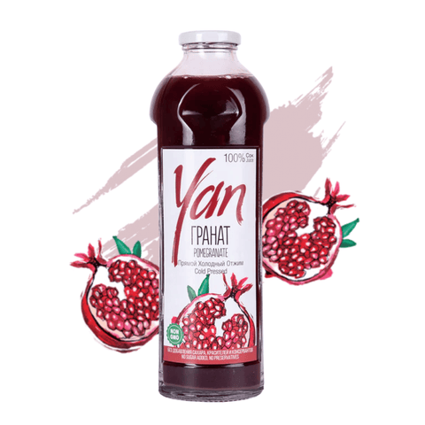 Sok z Granatu 100% YAN – Tłoczony na Zimno, Bez Cukru (930ml) Ararateu.com Sklep Ormiański